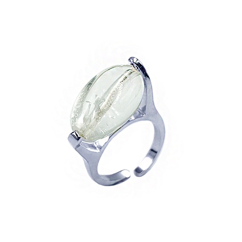 Χειροποίητο ασημένιο δαχτυλίδι Λευκός Χαλαζίας – Ο βασιλιάς των λίθων