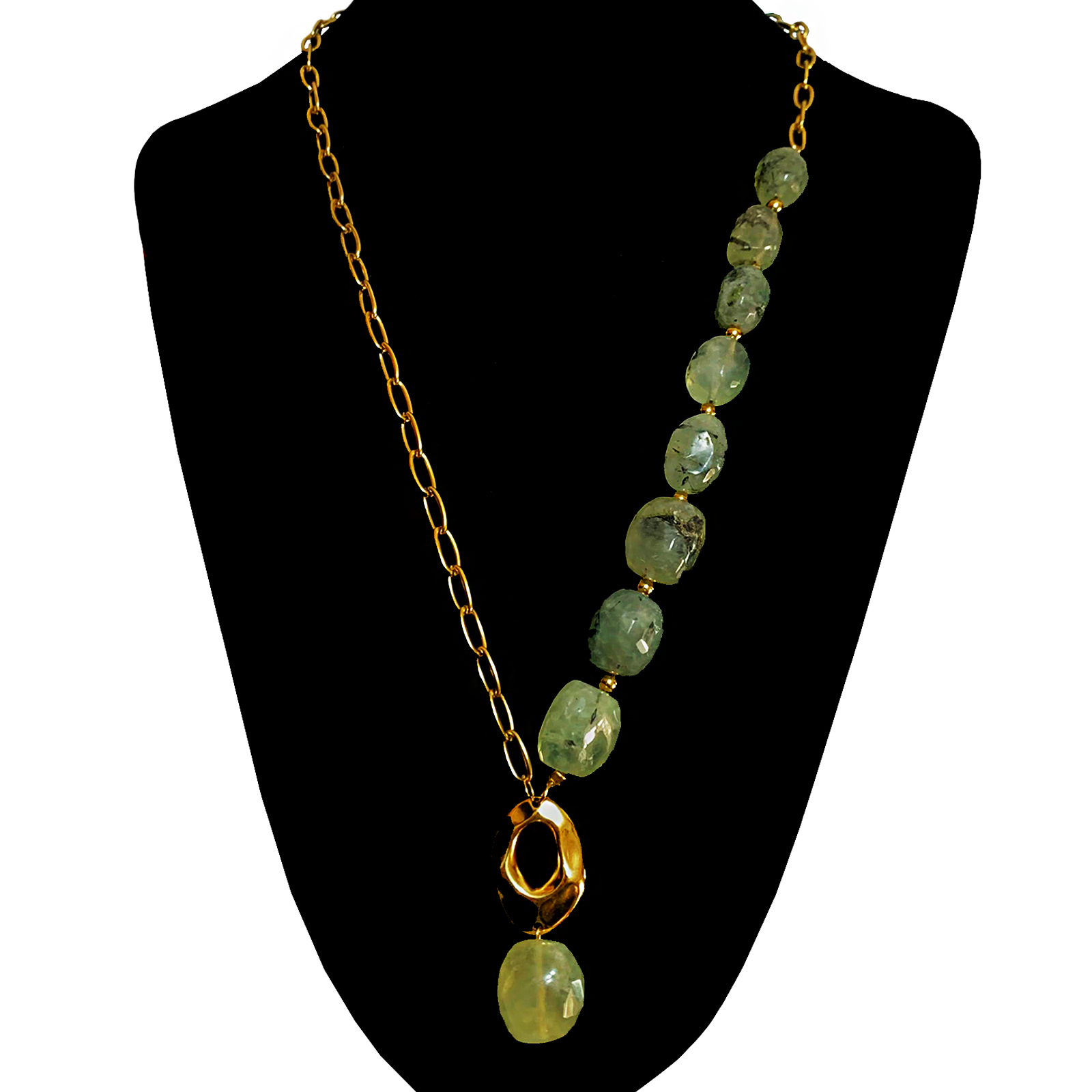 Χειροποίητο κολιέ βότσαλο Πρενίτης – Ο λίθος της αυτογνωσίας