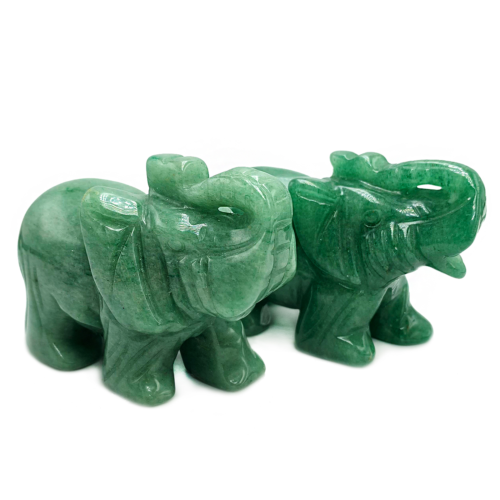 Ελεφαντάκι (μεγάλο) από Πράσινη Αβεντουρίνη – Ο λίθος της τύχης - Image 2