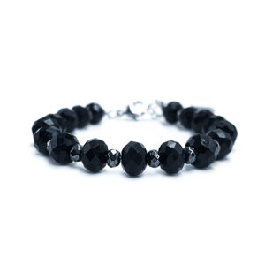 Χειροποίητο βραχιόλι Μαύρη Τουρμαλίνη - Αιματίτης