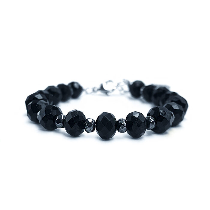Χειροποίητο βραχιόλι Μαύρη Τουρμαλίνη - Αιματίτης