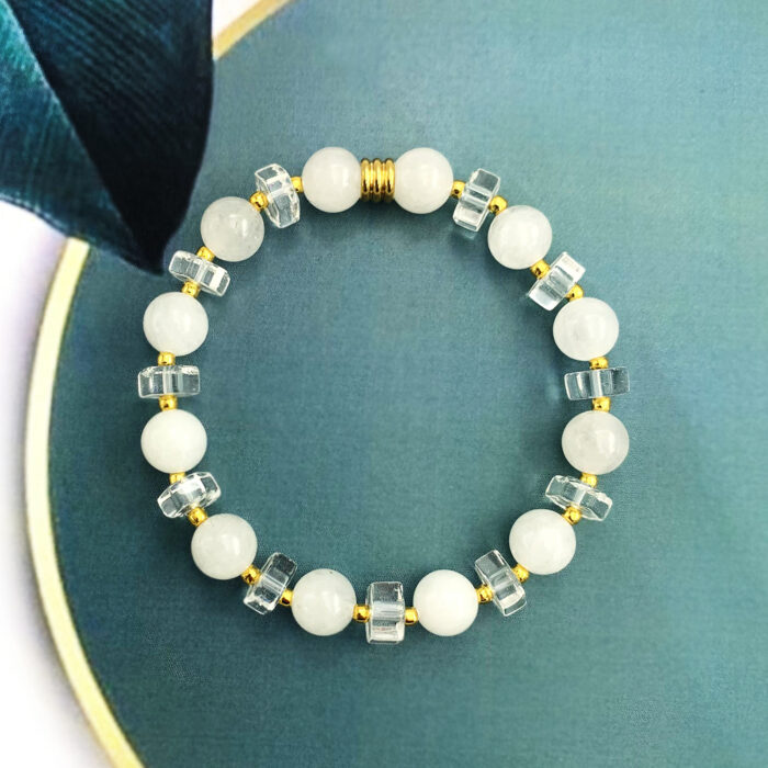 Χειροποίητο βραχιόλι Λευκός Χαλαζίας – Ο βασιλιάς των λίθων