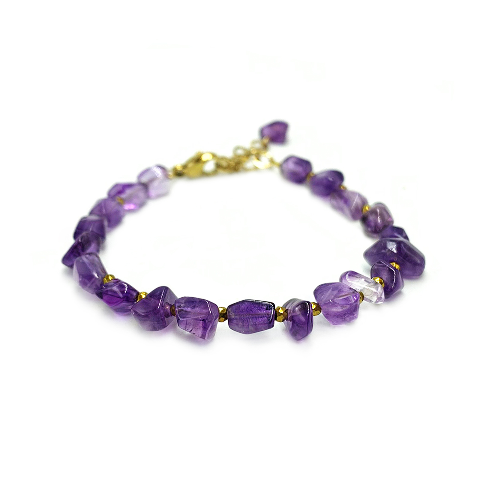 Χειροποίητο Βραχιόλι Αμέθυστος - Ο λίθος της ηρεμίας και της πίστης - Image 2