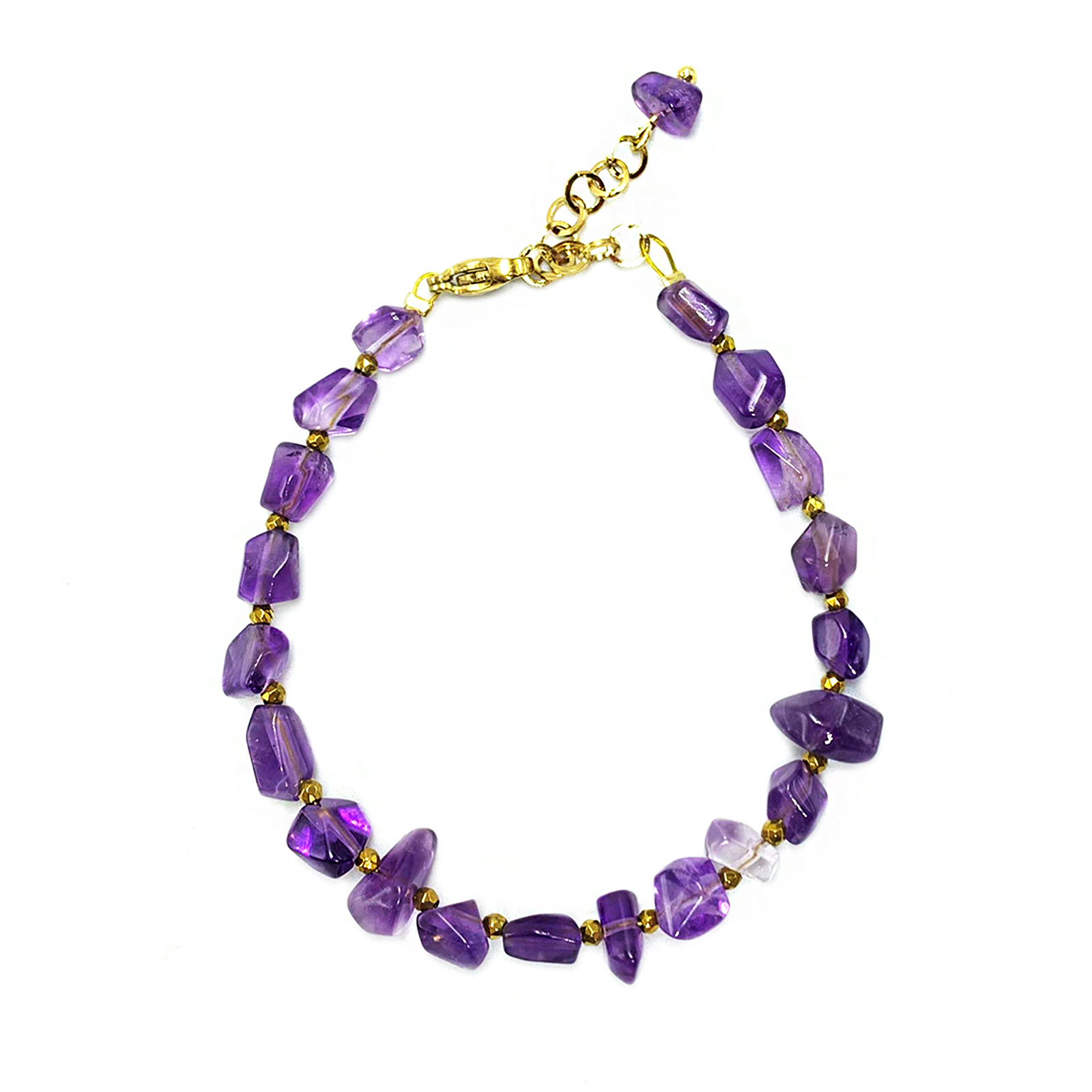 Χειροποίητο Βραχιόλι Αμέθυστος - Ο λίθος της ηρεμίας και της πίστης - Image 3