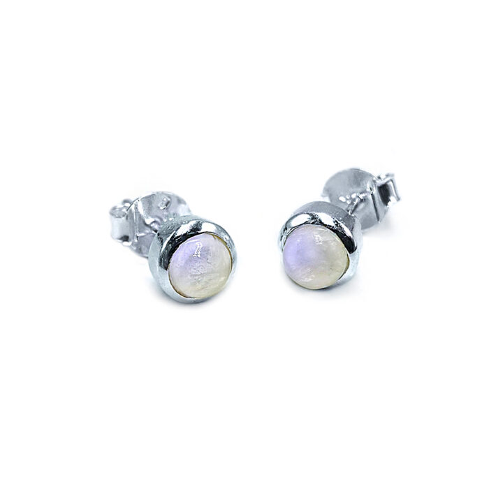Χειροποίητα ασημένια σκουλαρίκια με Φεγγαρόπετρα (Moonstone) – Ο λίθος της διαίσθησης