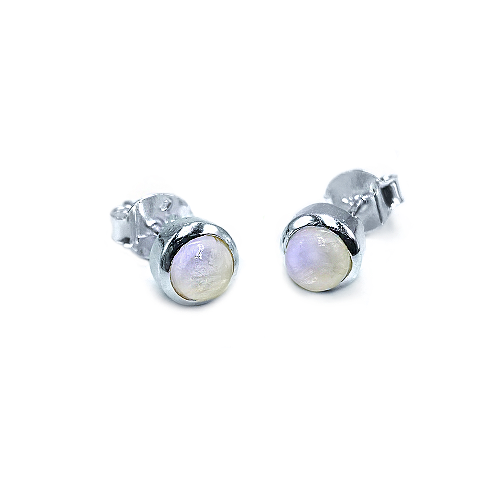 Χειροποίητα ασημένια σκουλαρίκια με Φεγγαρόπετρα (Moonstone) – Ο λίθος της διαίσθησης