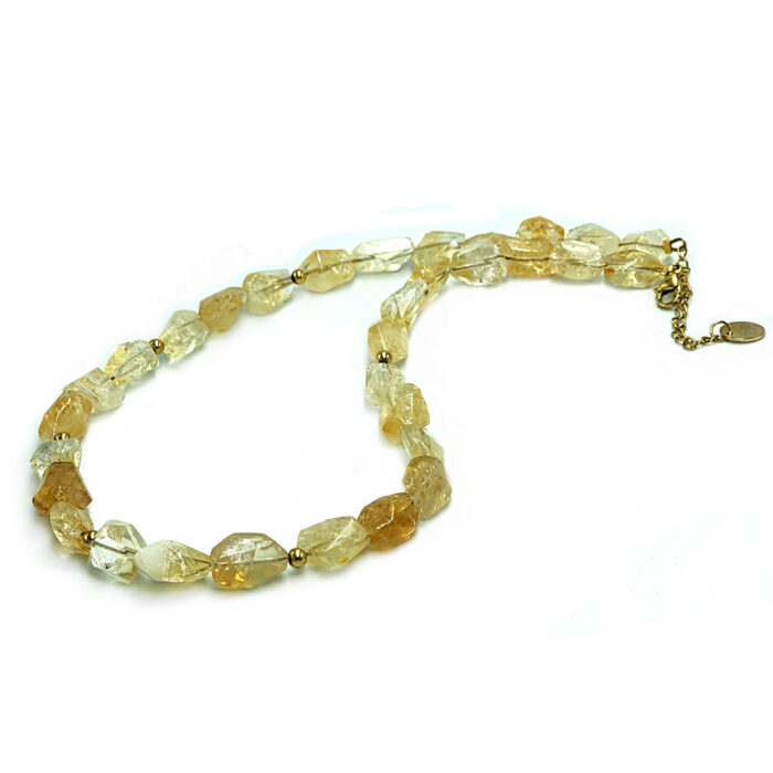 Χειροποίητο κολιέ Κιτρίνης – Ο λίθος του πλούτου και της ευημερίας