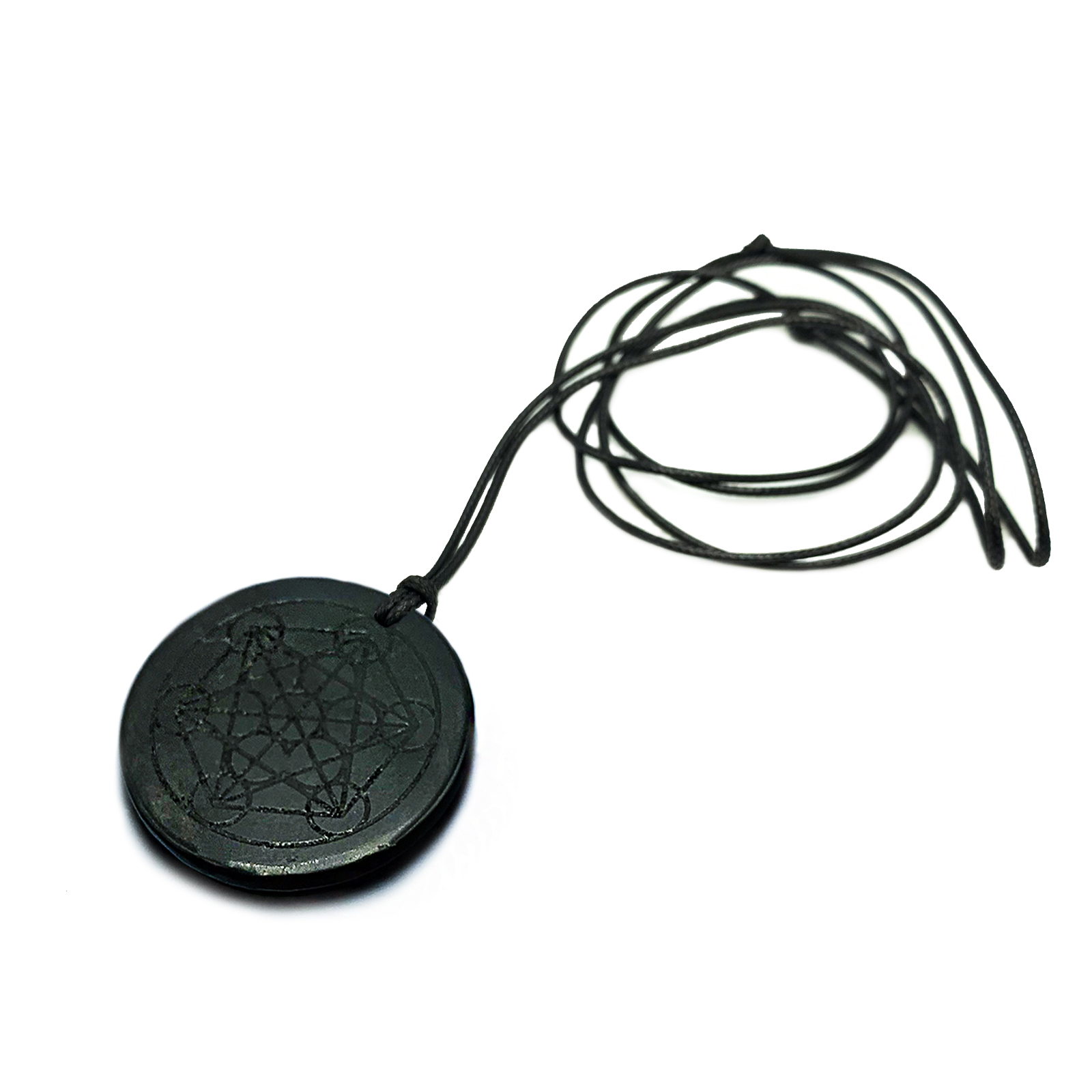 Φυλαχτό Σουγκίτης (Shungite) – Κύβος του Μετατρον (Metatron’s Cube) – Ο λίθος της πνευματικής διαύγειας - Image 2